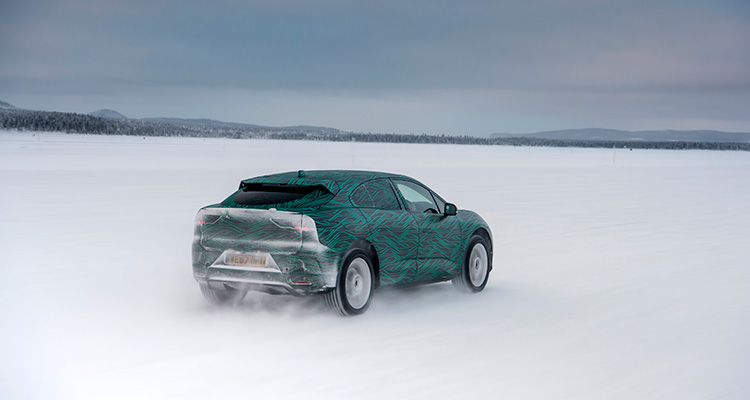 Jaguar I-Pace Winter testing rear
