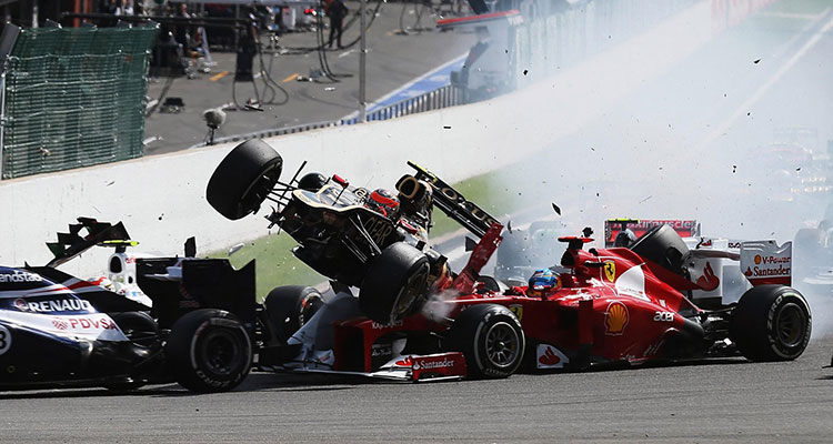 2012 Belgian GP crash