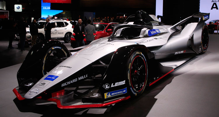 Nissans Formula-E race car front