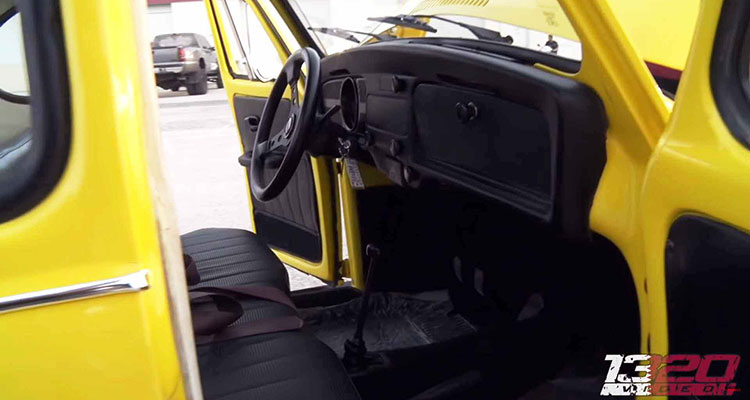 Shortened VW Noddy Beetle interior 1