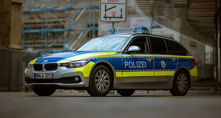 German BMW Police Car